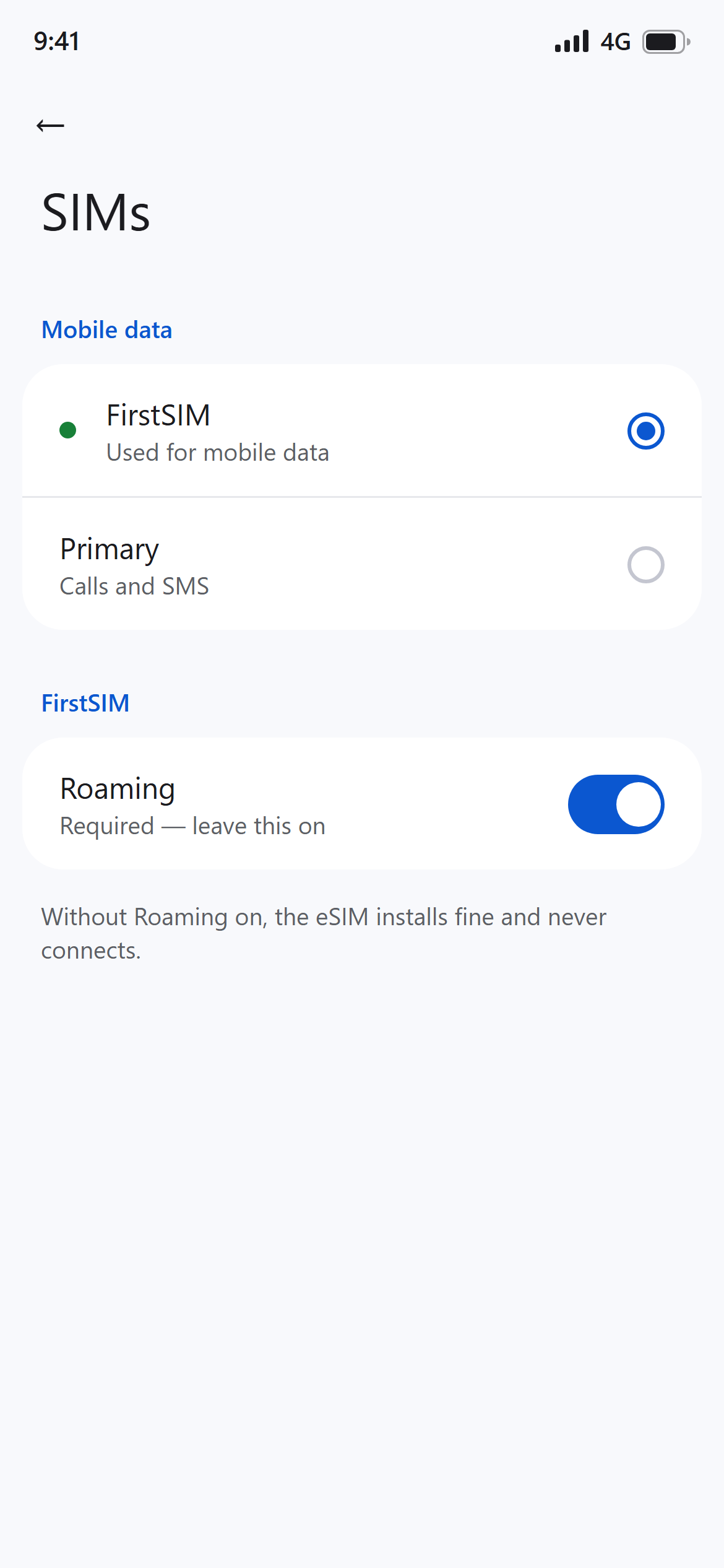 Use it for mobile data